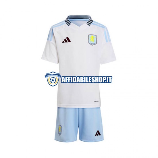 Maglia Aston Villa 2024-2025 Bambino 3-13 anni Manica Corta, Gara Away