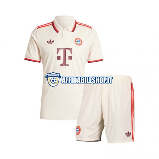 Maglia FC Bayern München 2024-2025 Bambino 3-13 anni Manica Corta, Gara Terza