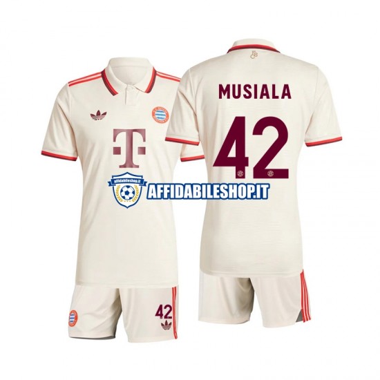 Maglia FC Bayern München Musiala 42 2024-2025 Bambino 3-13 anni Manica Corta, Gara Terza