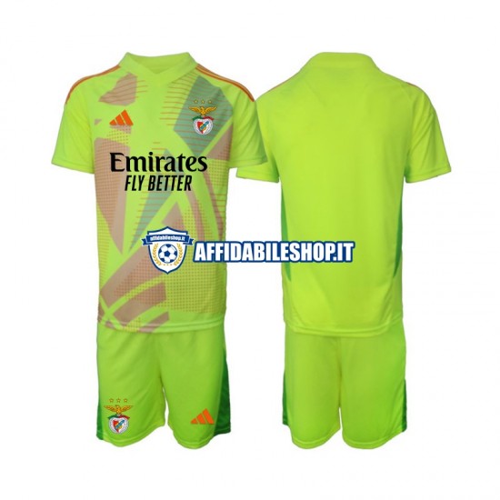 Maglia Benfica Portiere 2024-2025 Bambino 3-13 anni Manica Corta, Gara Home