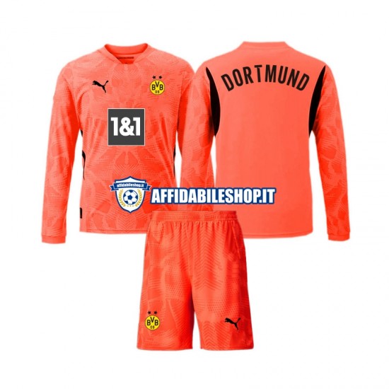 Maglia Borussia Dortmund Portiere 2024-2025 Bambino 3-13 anni Manica Lunga, Gara Terza