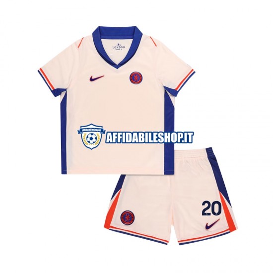 Maglia Chelsea Cole Palmer 20 2024-2025 Bambino 3-13 anni Manica Corta, Gara Away