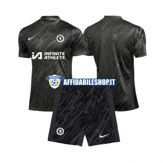 Maglia Chelsea Portiere 2024-2025 Bambino 3-13 anni Manica Corta, Gara Away