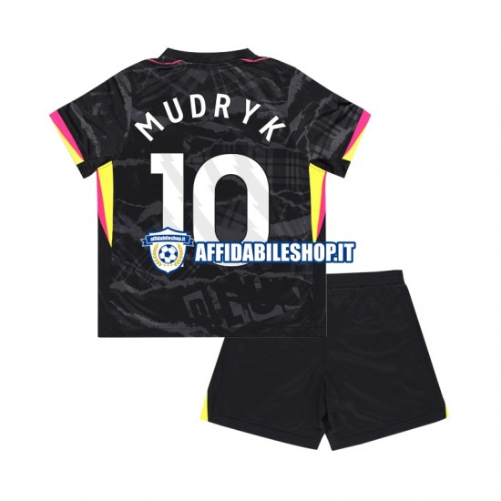 Maglia Chelsea Mychajlo Mudryk 10 2024-2025 Bambino 3-13 anni Manica Corta, Gara Terza