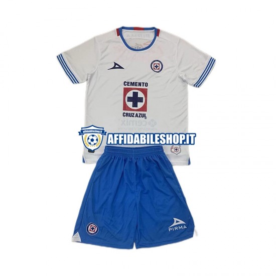 Maglia Cruz Azul 2024-2025 Bambino 3-13 anni Manica Corta, Gara Away