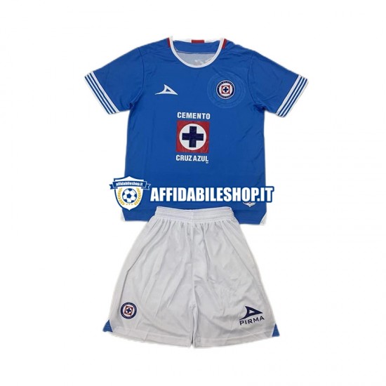 Maglia Cruz Azul 2024-2025 Bambino 3-13 anni Manica Corta, Gara Home