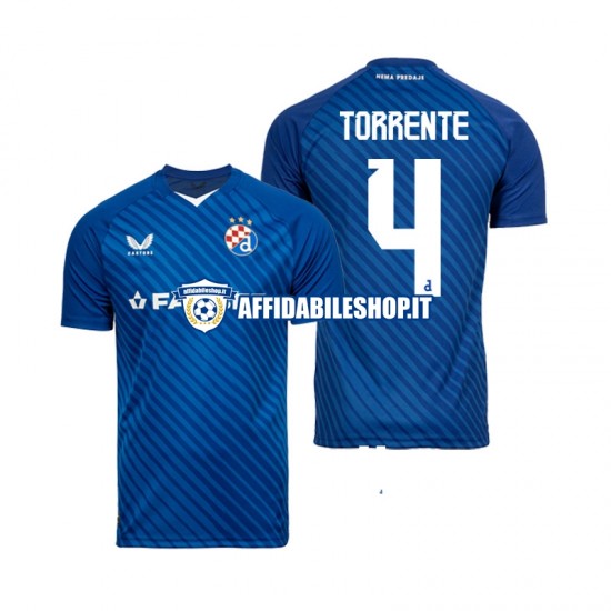 Maglia Dinamo Zagreb Torrente 4 2024-2025 Uomo Manica Corta, Gara Home