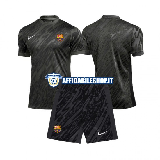 Maglia FC Barcelona Portiere 2024-2025 Bambino 3-13 anni Manica Corta, Gara Terza