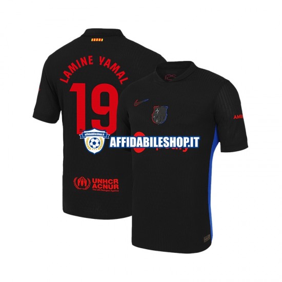 Maglia FC Barcelona LAMINE YAMAL 19 2024-2025 Uomo Manica Corta, Gara Away