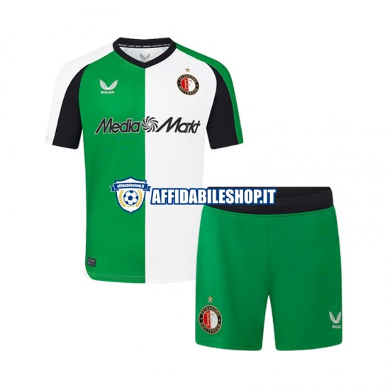 Maglia Feyenoord Rotterdam 2024-2025 Bambino 3-13 anni Manica Corta, Gara Terza