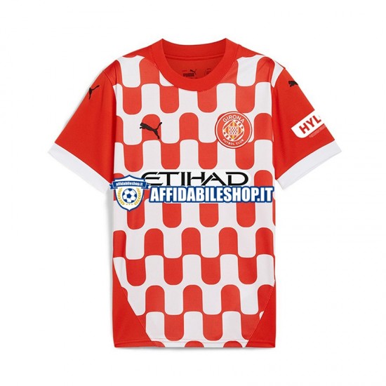 Maglia Girona 2024-2025 Uomo Manica Corta, Gara Home