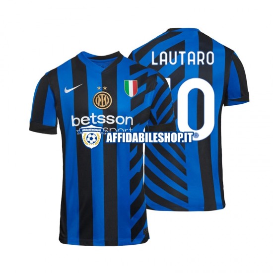 Maglia Inter Milan Lautaro 10 2024-2025 Uomo Manica Corta, Gara Home