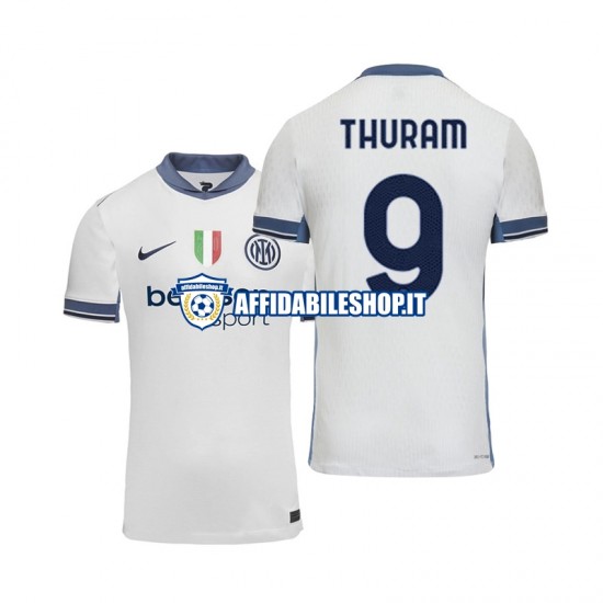 Maglia Inter Milan Marcus Thuram 9 2024-2025 Uomo Manica Corta, Gara Away