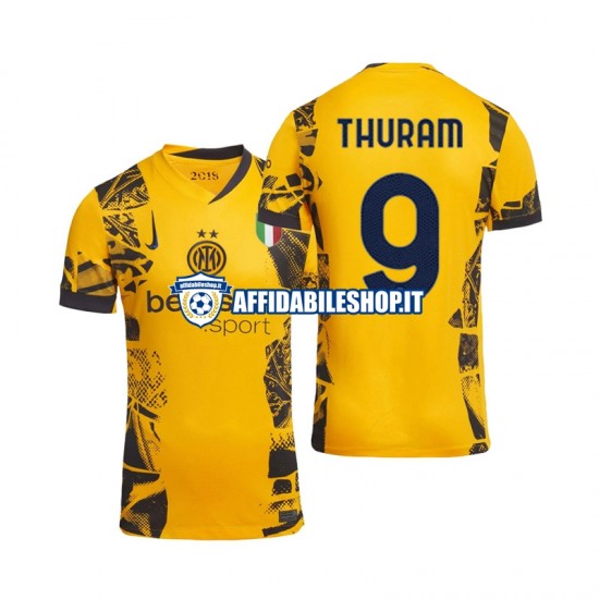 Maglia Inter Milan Marcus Thuram 9 2024-2025 Uomo Manica Corta, Gara Terza