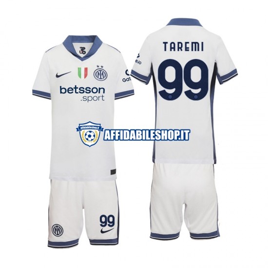 Maglia Inter Milan Mehdi Taremi 99 2024-2025 Bambino 3-13 anni Manica Corta, Gara Away