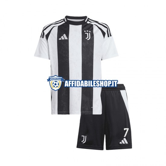 Maglia Juventus Cristiano Ronaldo 7 2024-2025 Bambino 3-13 anni Manica Corta, Gara Home