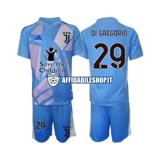 Maglia Juventus Portiere Michele Di Gregorio 29 2024-2025 Bambino 3-13 anni Manica Corta, Gara Quarto