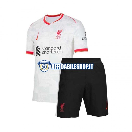 Maglia Liverpool 2024-2025 Bambino 3-13 anni Manica Corta, Gara Terza