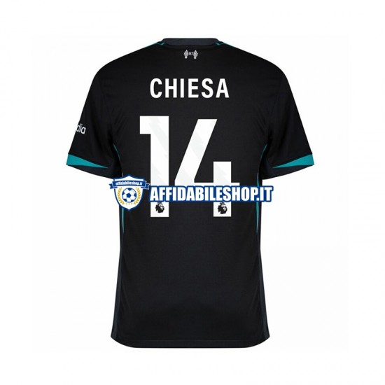 Maglia Liverpool Federico Chiesa 14 2024-2025 Uomo Manica Corta, Gara Away