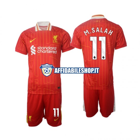 Maglia Liverpool M.Salah 11 2024-2025 Bambino 3-13 anni Manica Corta, Gara Home