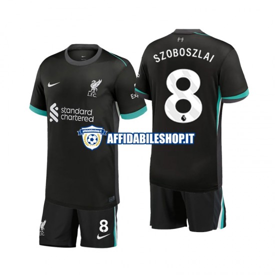 Maglia Liverpool Szoboszlai 8 2024-2025 Bambino 3-13 anni Manica Corta, Gara Away