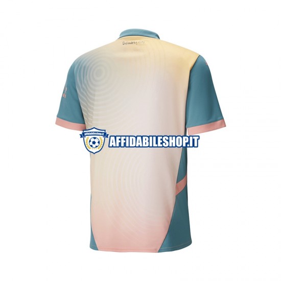 Maglia Manchester City 2024-2025 Uomo Manica Corta, Gara Quarto