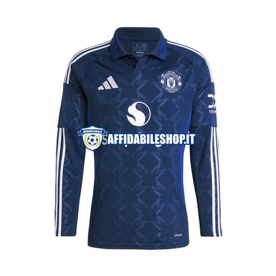 Maglia Manchester United 2024-2025 Uomo Manica Lunga, Gara Away