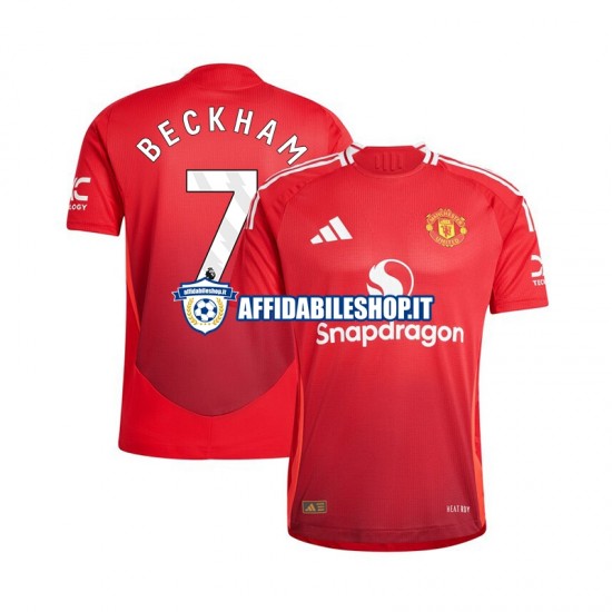 Maglia Manchester United Beckham 7 2024-2025 Uomo Manica Corta, Gara Home