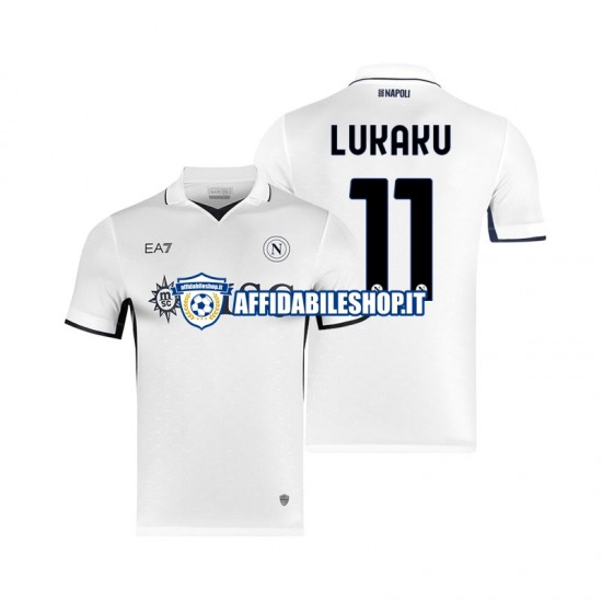 Maglia Napoli Lukaku 11 2024-2025 Uomo Manica Corta, Gara Away