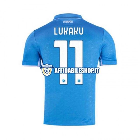 Maglia Napoli Lukaku 11 2024-2025 Uomo Manica Corta, Gara Home