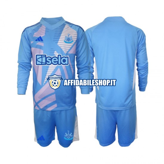 Maglia Newcastle United Portiere 2024-2025 Bambino 3-13 anni Manica Lunga, Gara Away