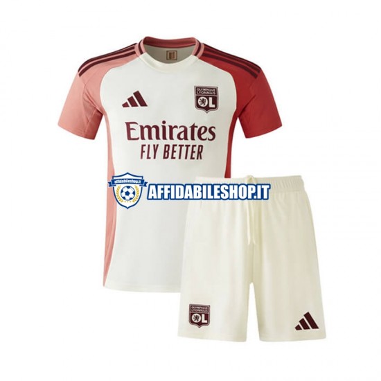 Maglia Olympique Lyonnais 2024-2025 Bambino 3-13 anni Manica Corta, Gara Terza