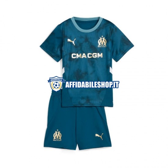 Maglia Olympique de Marseille 2024-2025 Bambino 3-13 anni Manica Corta, Gara Away