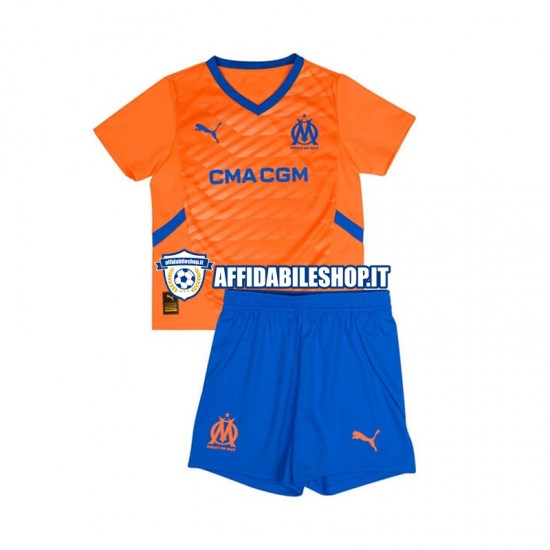 Maglia Olympique de Marseille 2024-2025 Bambino 3-13 anni Manica Corta, Gara Terza