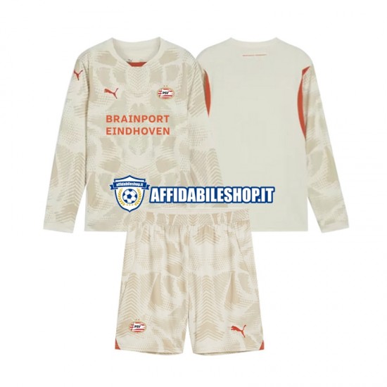 Maglia PSV Eindhoven Portiere 2024-2025 Bambino 3-13 anni Manica Lunga, Gara Terza