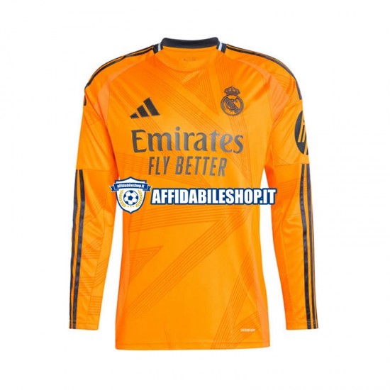 Maglia Real Madrid 2024-2025 Uomo Manica Lunga, Gara Away