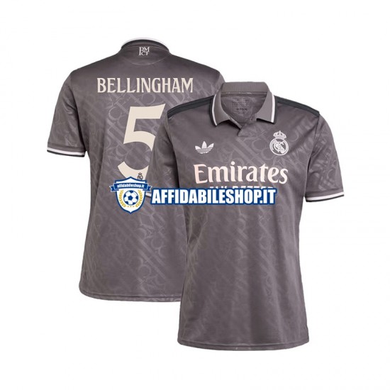 Maglia Real Madrid BELLINGHAM 5 2024-2025 Uomo Manica Corta, Gara Terza