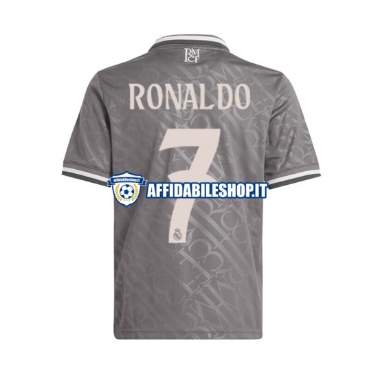 Maglia Real Madrid Cristiano Ronaldo 7 2024-2025 Uomo Manica Corta, Gara Terza