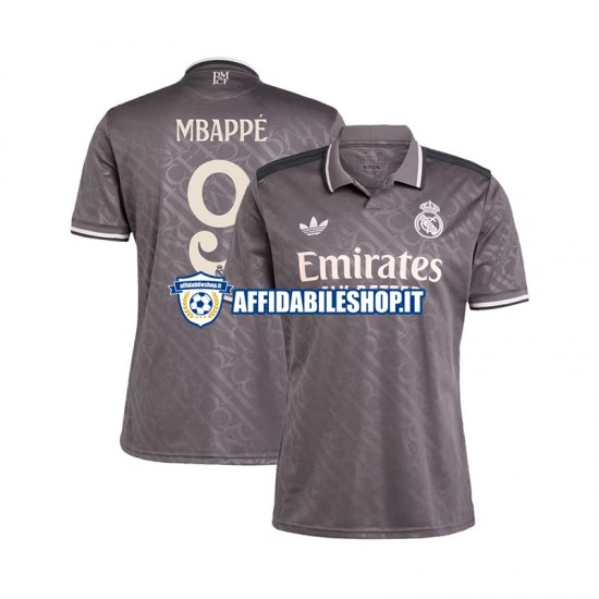 Maglia Real Madrid Mbappé Kylian 9 2024-2025 Uomo Manica Corta, Gara Terza