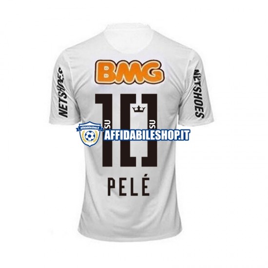 Maglia Santos PELE 10 Retro 2011-2012 Uomo Manica Corta, Gara Home