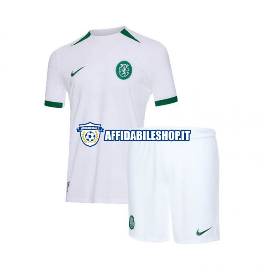 Maglia Sporting CP 2024-2025 Bambino 3-13 anni Manica Corta, Gara Away