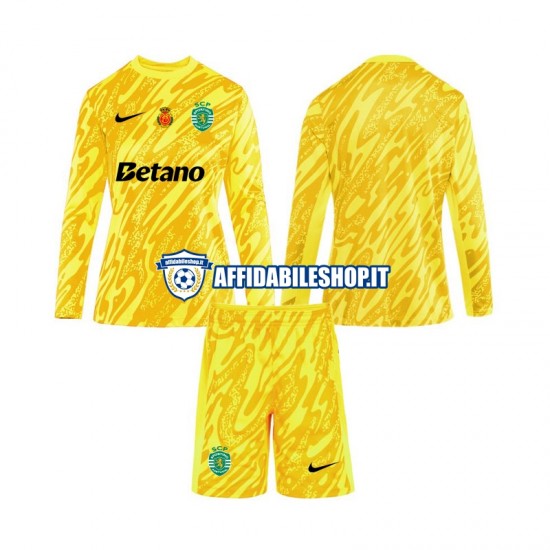 Maglia Sporting CP Portiere 2024-2025 Bambino 3-13 anni Manica Lunga, Gara Terza