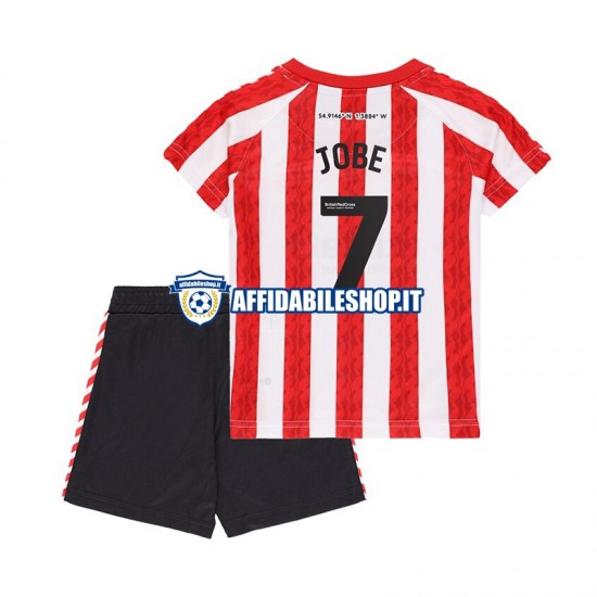 Maglia Sunderland Jobe Bellingham 7 2024-2025 Bambino 3-13 anni Manica Corta, Gara Home