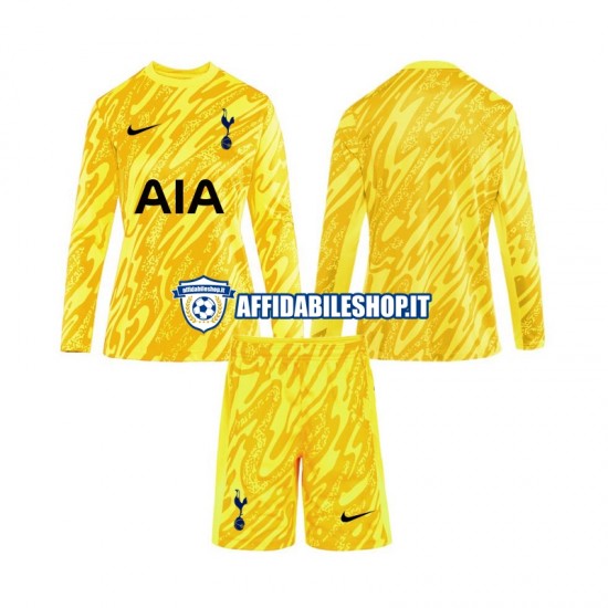 Maglia Tottenham Hotspur Portiere 2024-2025 Bambino 3-13 anni Manica Lunga, Gara Home