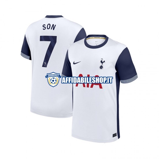 Maglia Tottenham Hotspur Son Heung-Min 7 2024-2025 Uomo Manica Corta, Gara Home