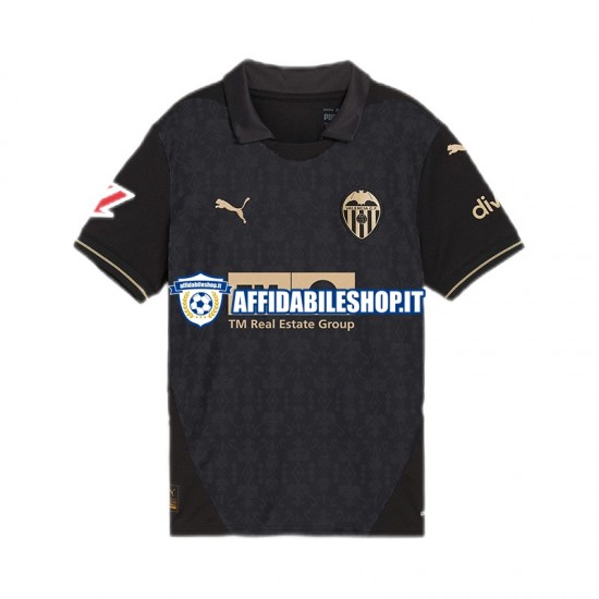 Maglia Valencia 2024-2025 Uomo Manica Corta, Gara Away