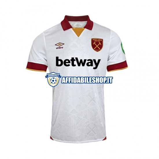 Maglia West Ham United 2024-2025 Uomo Manica Corta, Gara Terza