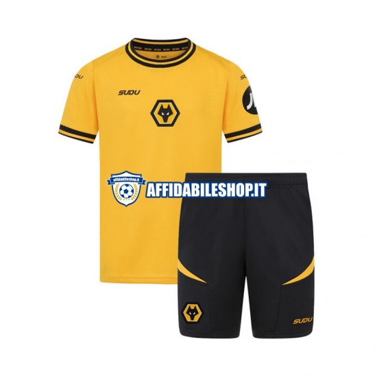 Maglia Wolverhampton Wanderers 2024-2025 Bambino 3-13 anni Manica Corta, Gara Home