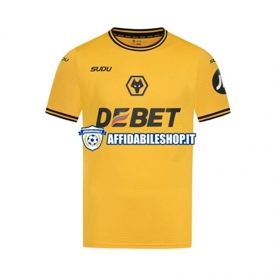 Maglia Wolverhampton Wanderers 2024-2025 Uomo Manica Corta, Gara Home